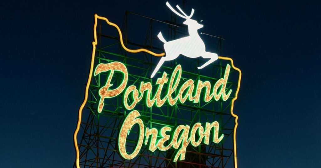 Portland Oregon sign