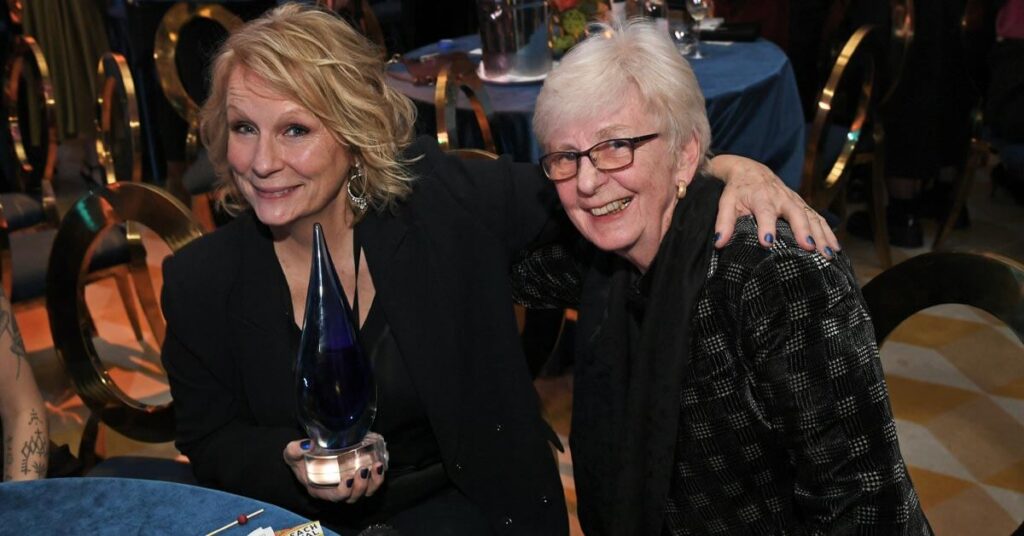 Jennifer Saunders with Jane Saunders Film Festival