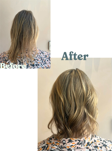 hair before and after blue tit portobello london