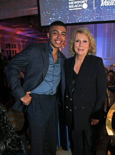 Jennifer Saunders and Jay Lycurgo