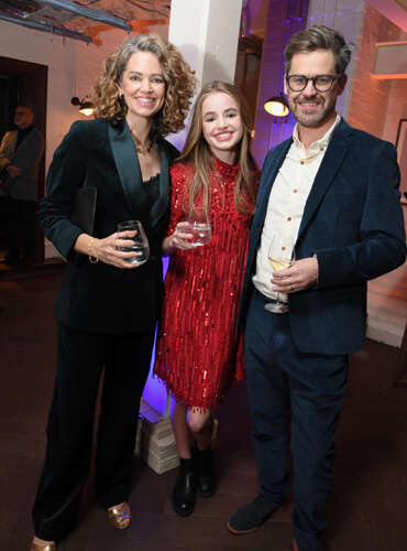 Actor Nell Fisher and parents