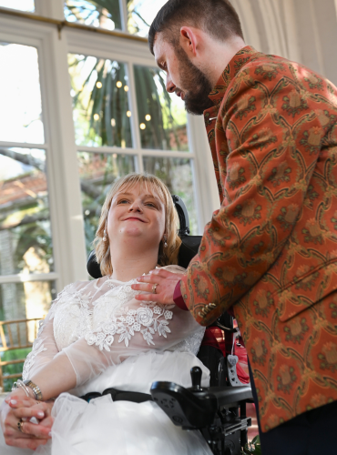 inclusive couple wedding ceremony